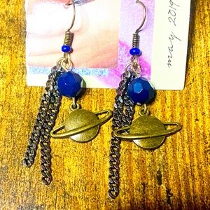 ⭐️NEW⭐️ Neptune & Blue Homemade Earrings by Echo & Wood